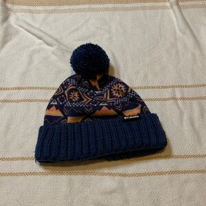 Columbia Sweater Weather Pom Beanie in Nocturnal Rocky Mountain